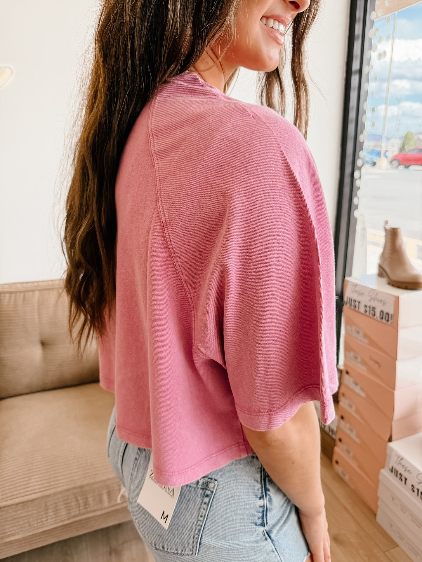 Mineral Washed Cropped Tee (4 Colors)