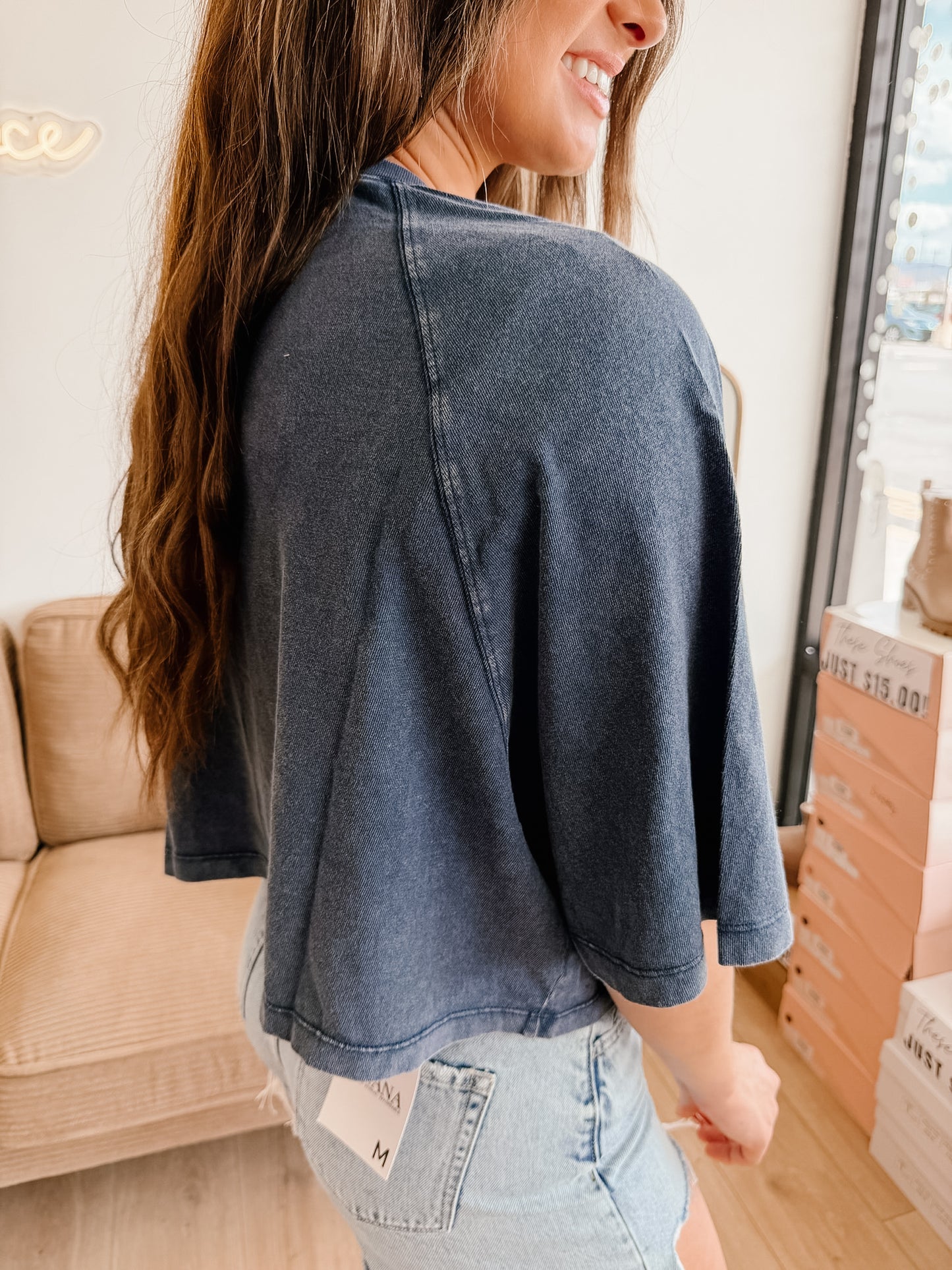 Mineral Washed Cropped Tee (4 Colors)