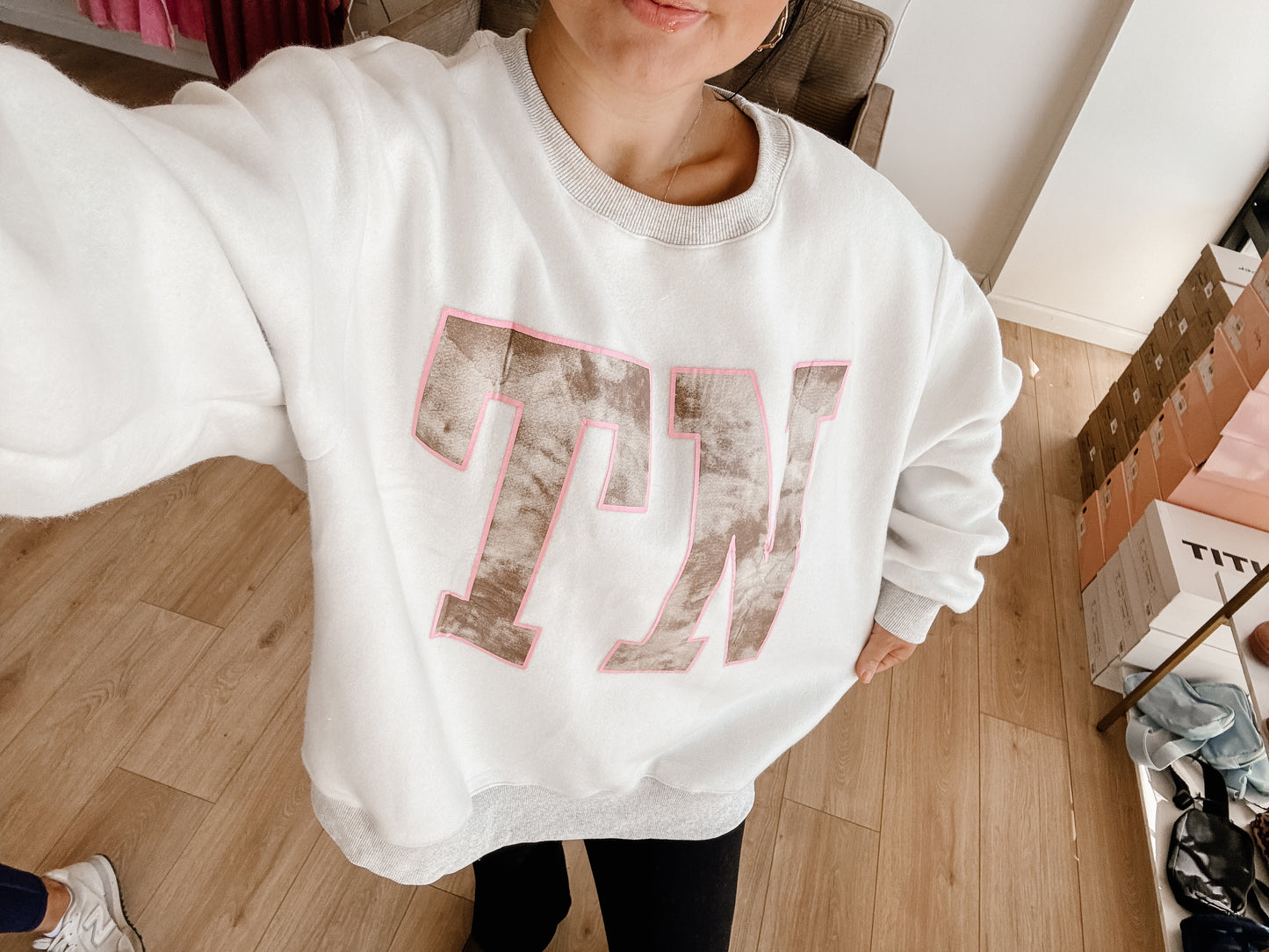 TENNESSEE/TN Camo Reversible Varsity Fleece Sweatshirt