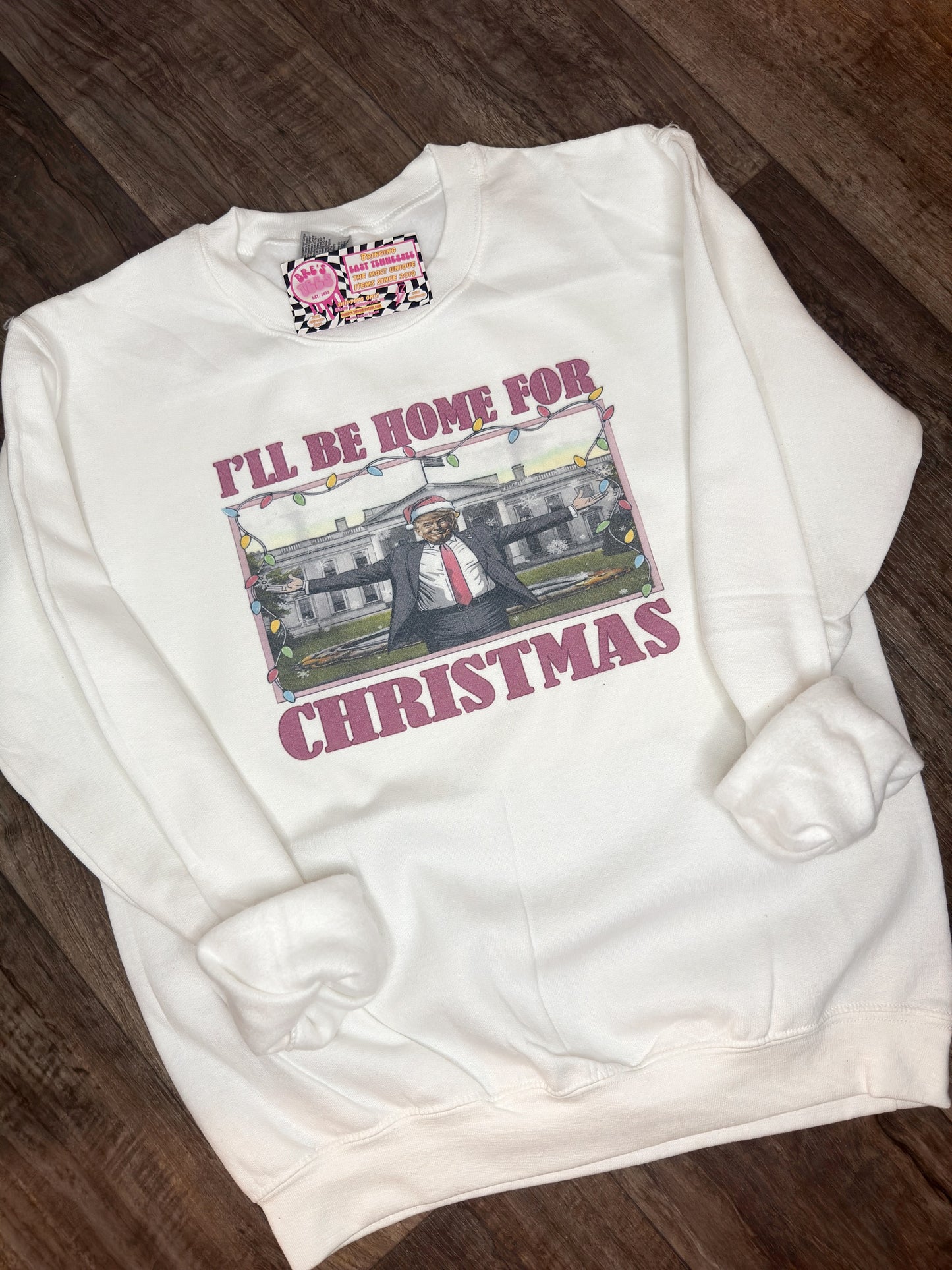 Home for Christmas Trump Crewneck