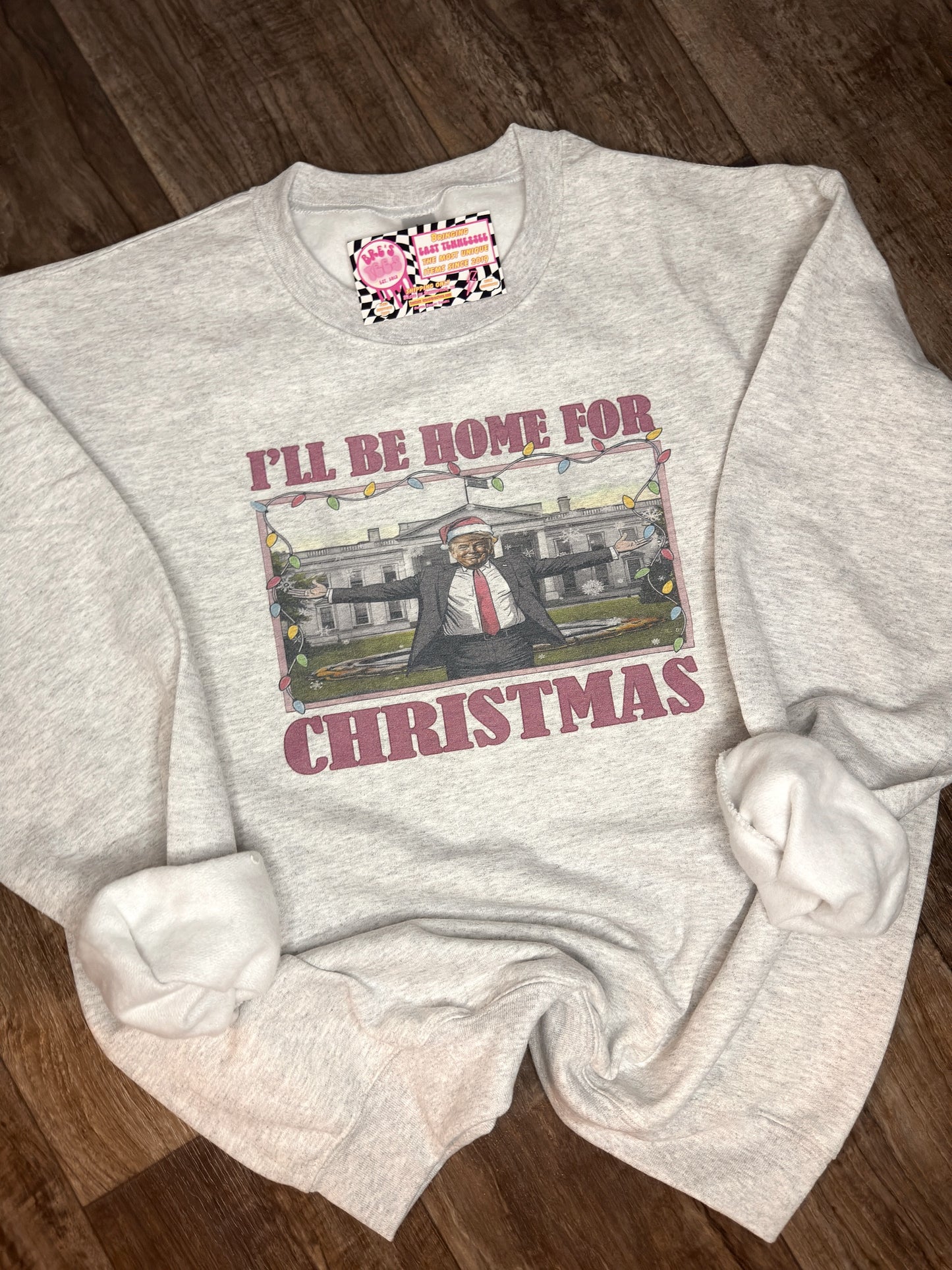 Home for Christmas Trump Crewneck