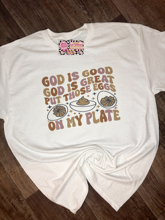 God is Good Egg Tee