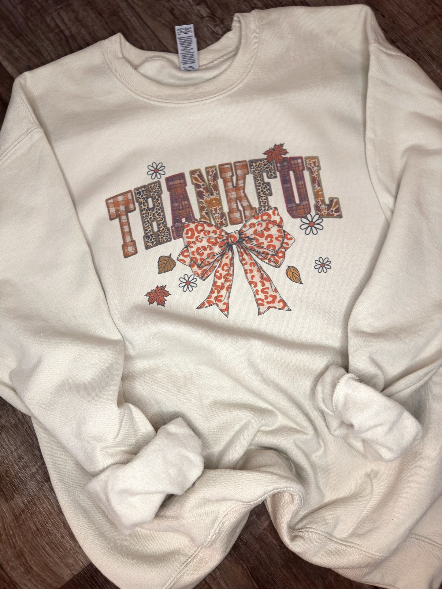 Thankful Multi-print Crewneck