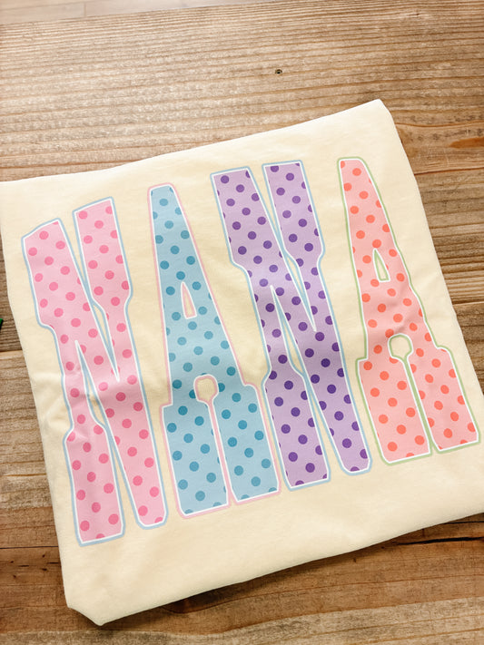 Nana Polka-dot CC Tee