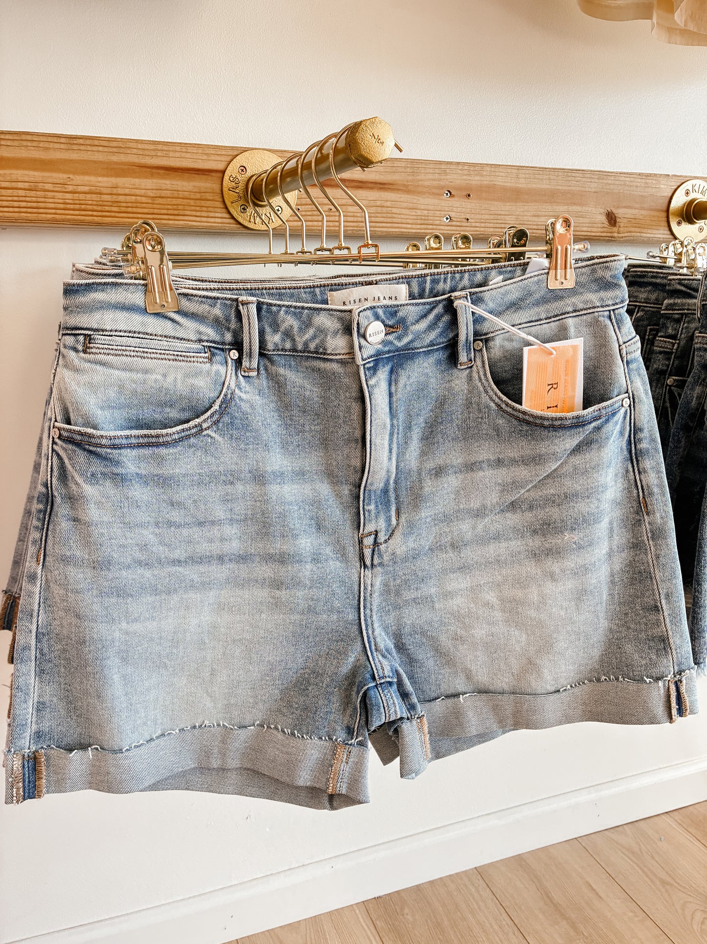 High Rise Cuffed Shorts - RISEN