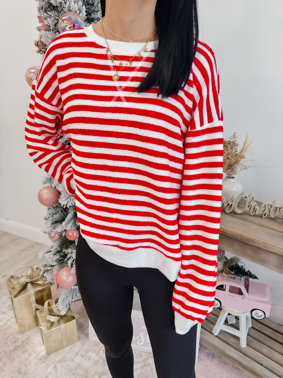 Ruby Striped Pullover