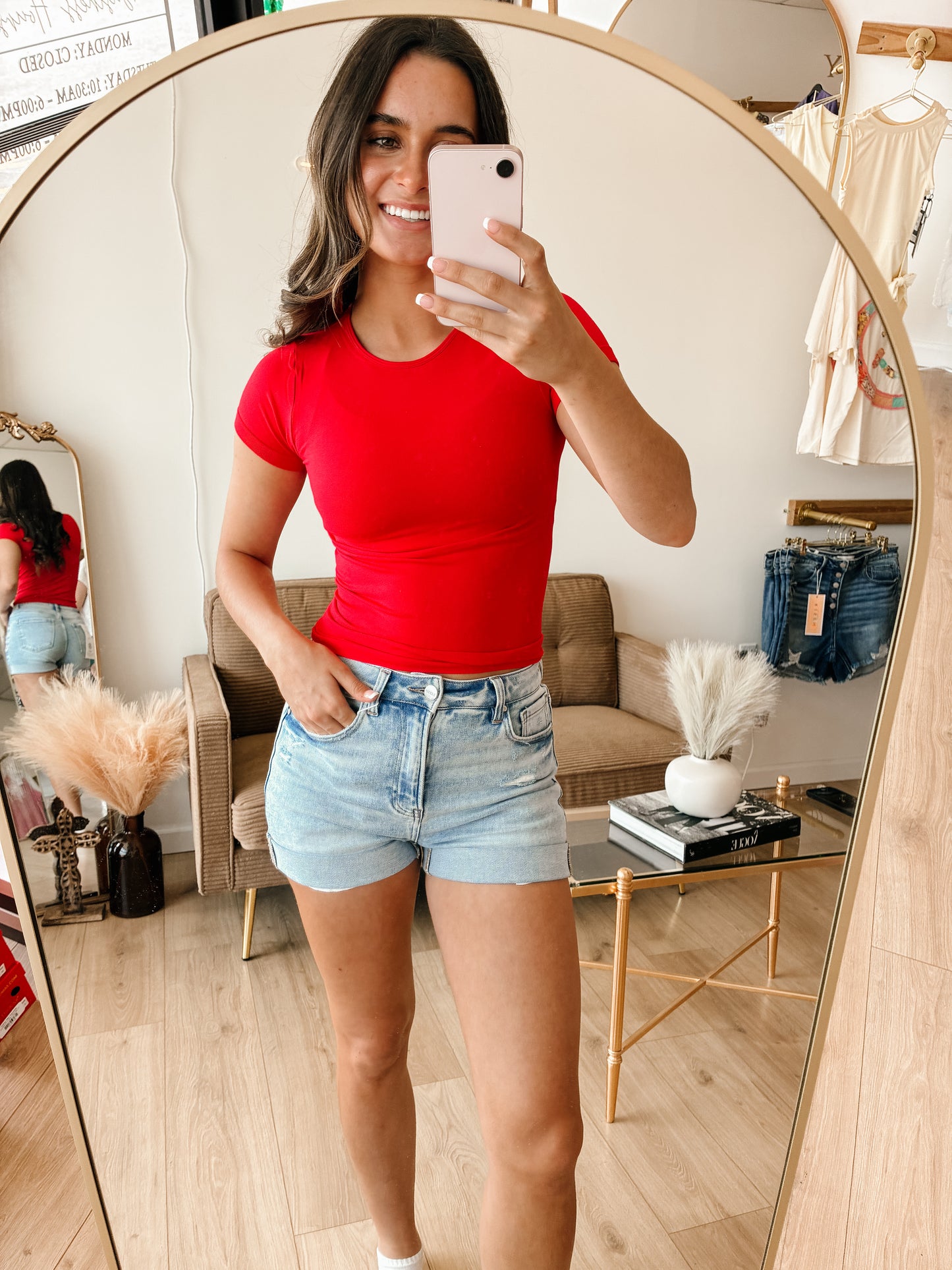 Ruby Seamless Crew Neck Tee