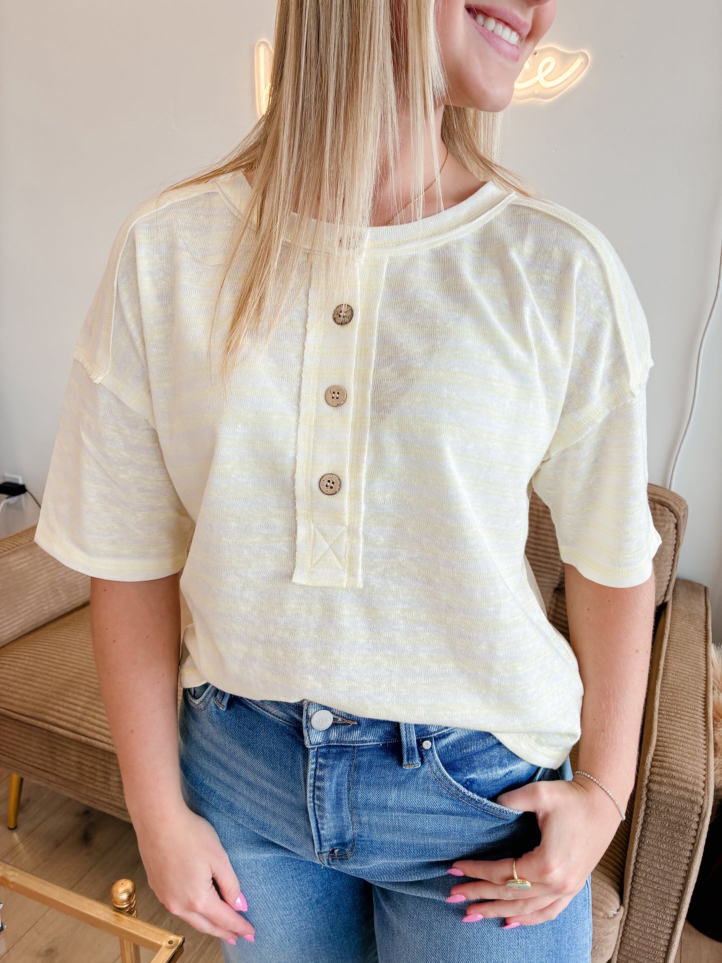 Butter Me Up Stripe Top