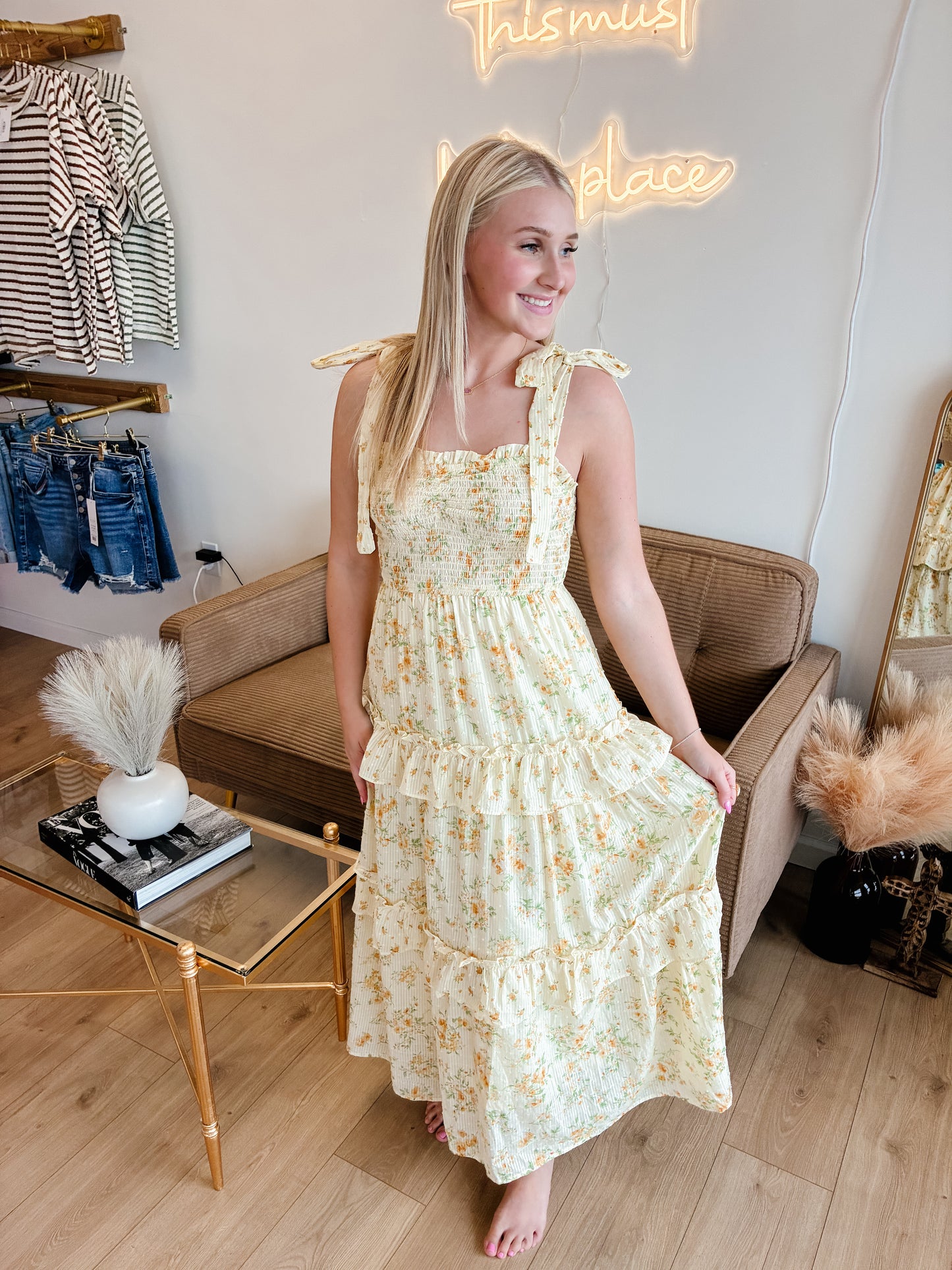 Golden Days Midi Dress