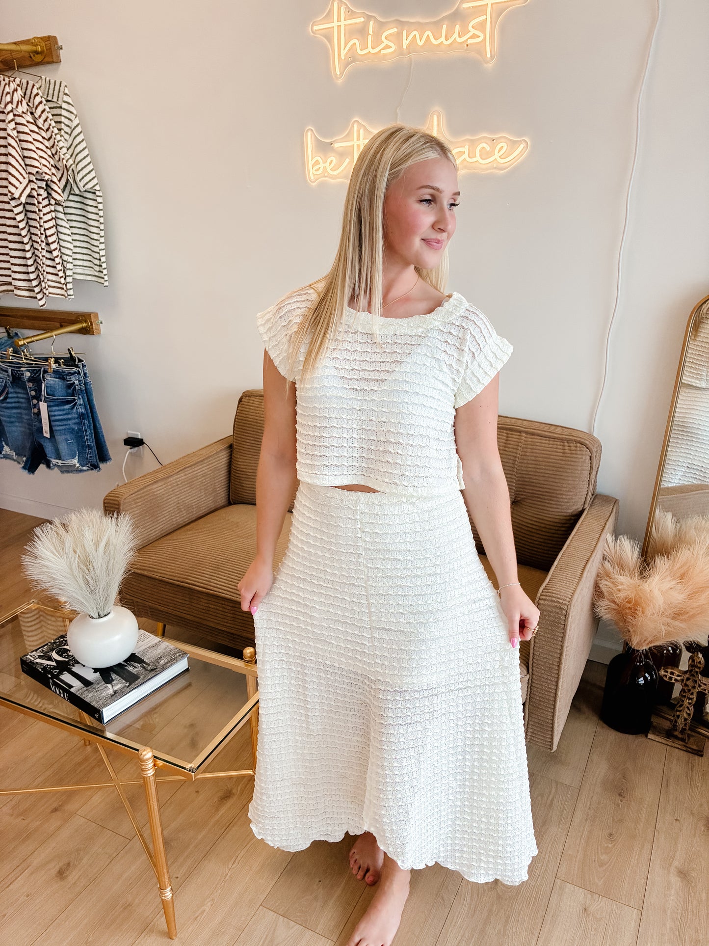 Coast to Coast Midi Skirt Set