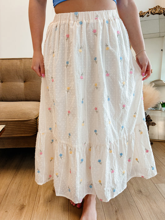Dainty Daisy Midi Skirt
