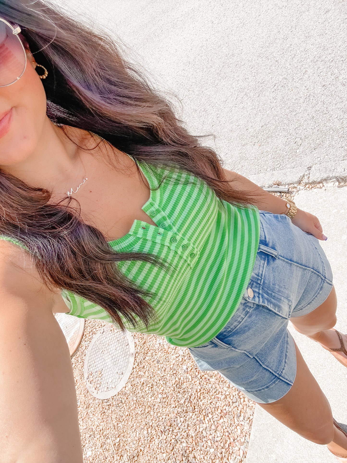 Tee Party Striped Tank