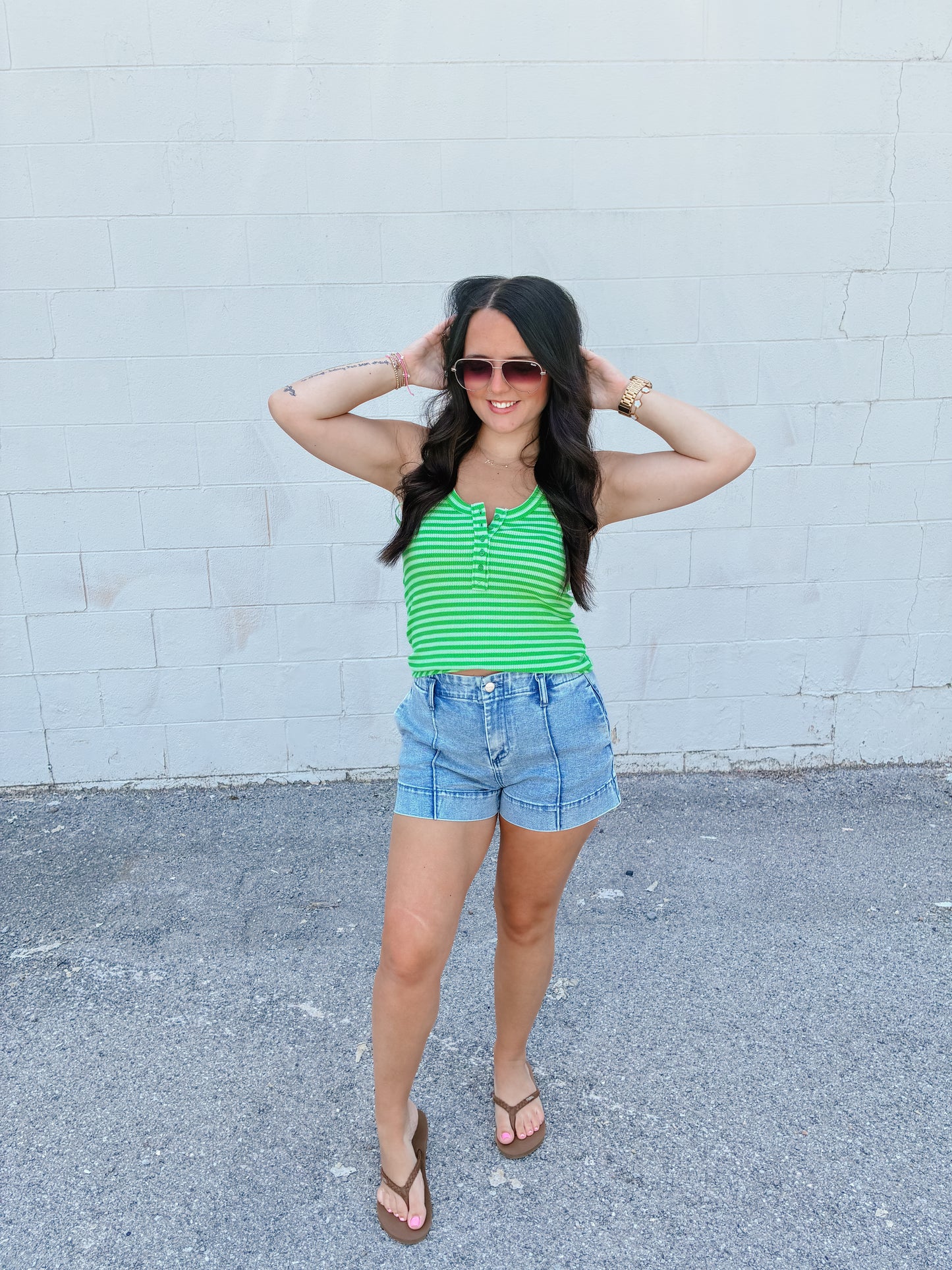Tee Party Striped Tank