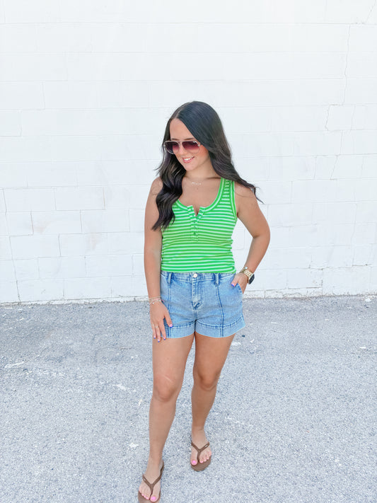 Tee Party Striped Tank