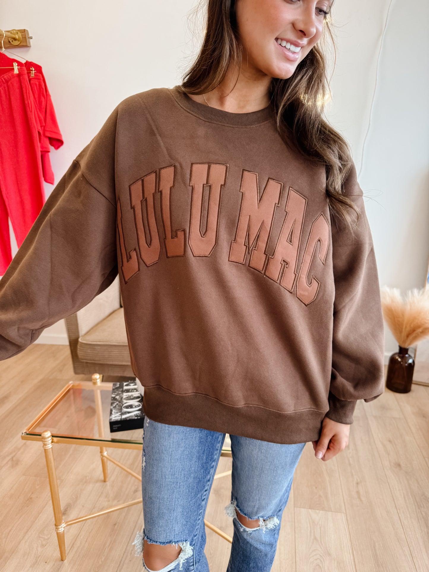 Lulu Mac Brown Mono Sweatshirt