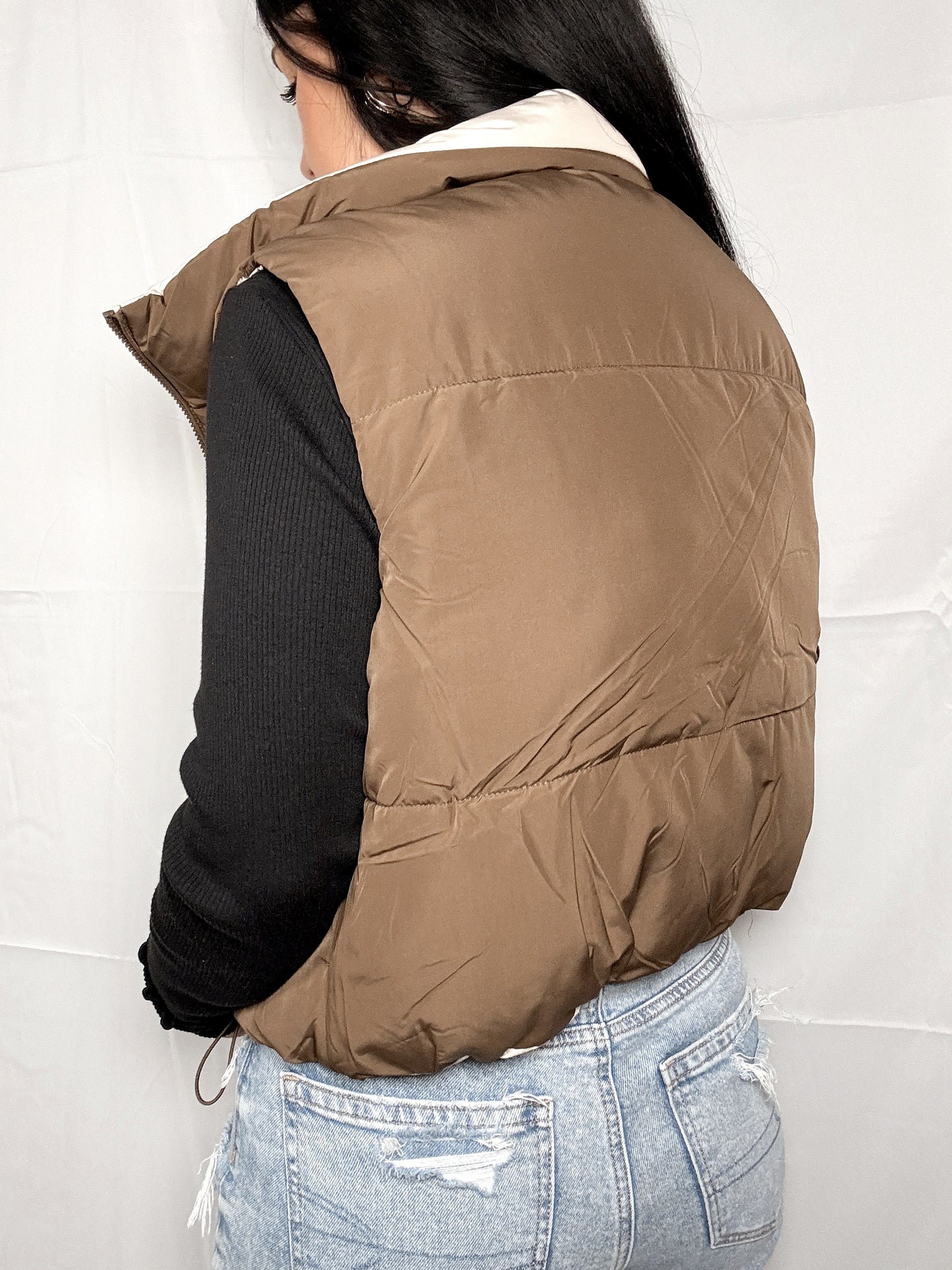 Give me the Cocoa Reversible Vest