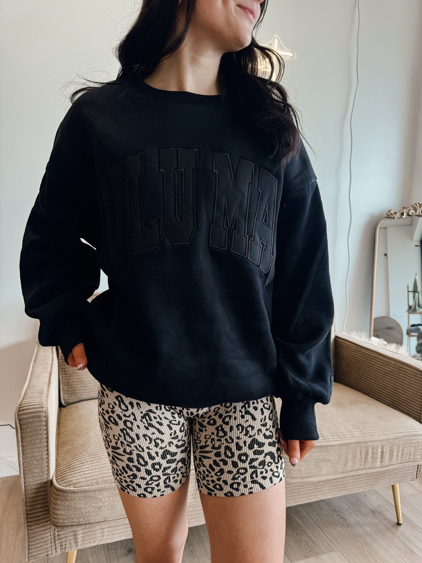 Leopard Print Biker Shorts