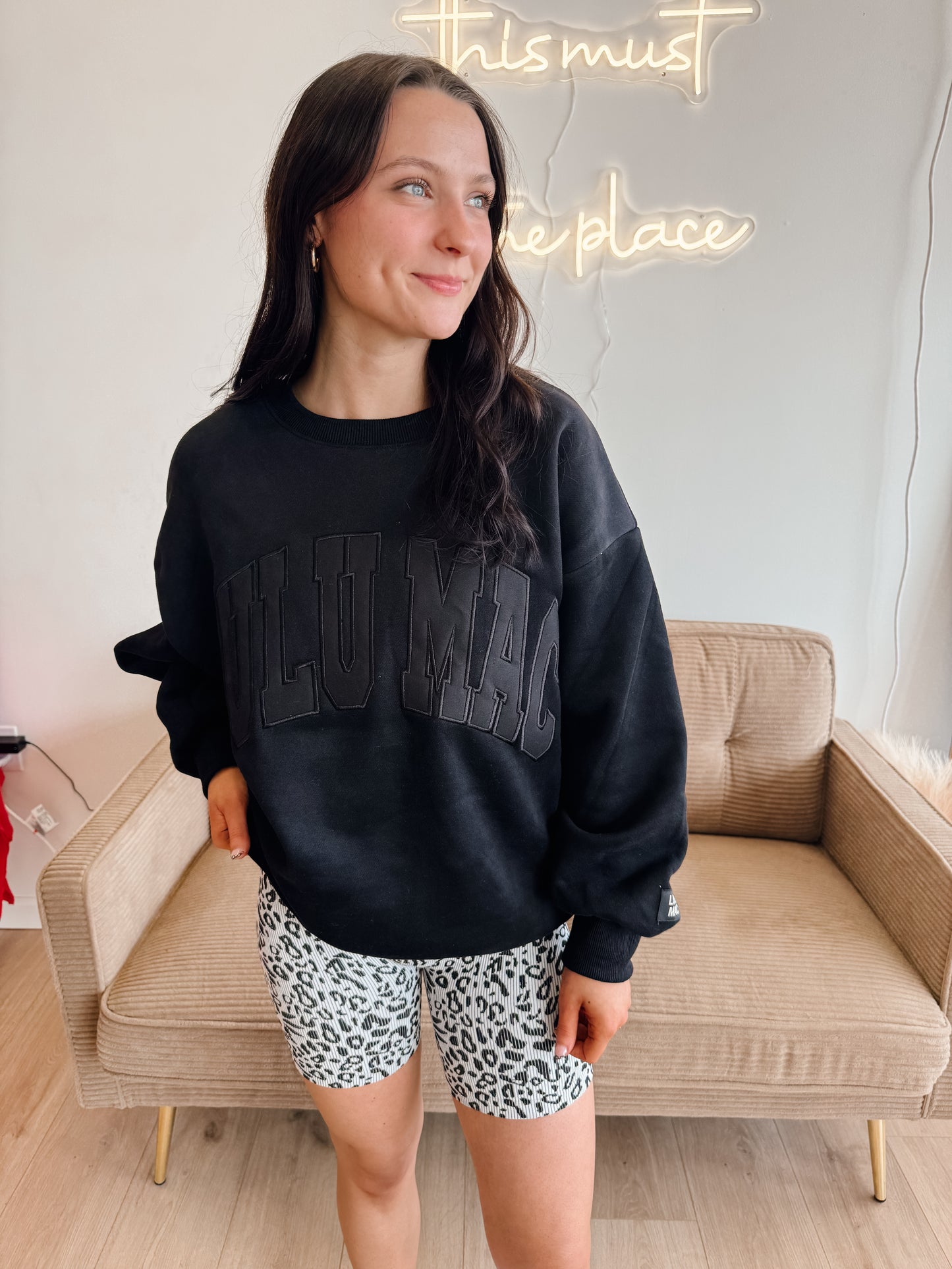 Leopard Print Biker Shorts