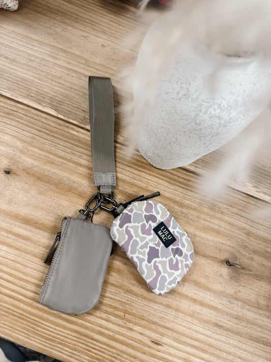 LULU MAC Double Pouch Wristlet - Camo