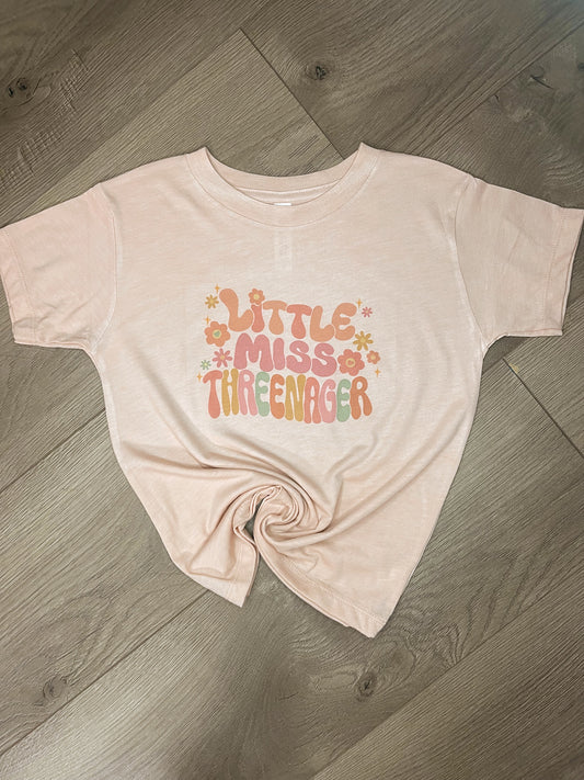 Threenager Toddler Tee