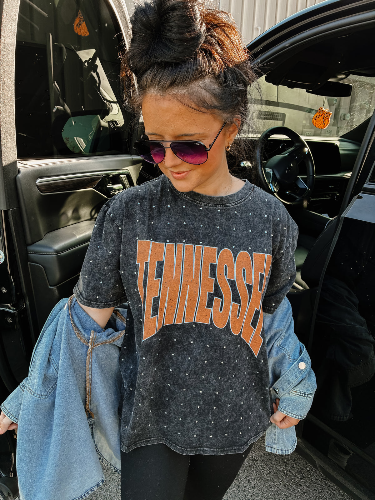 Tennessee Bling Acid Washed Tee