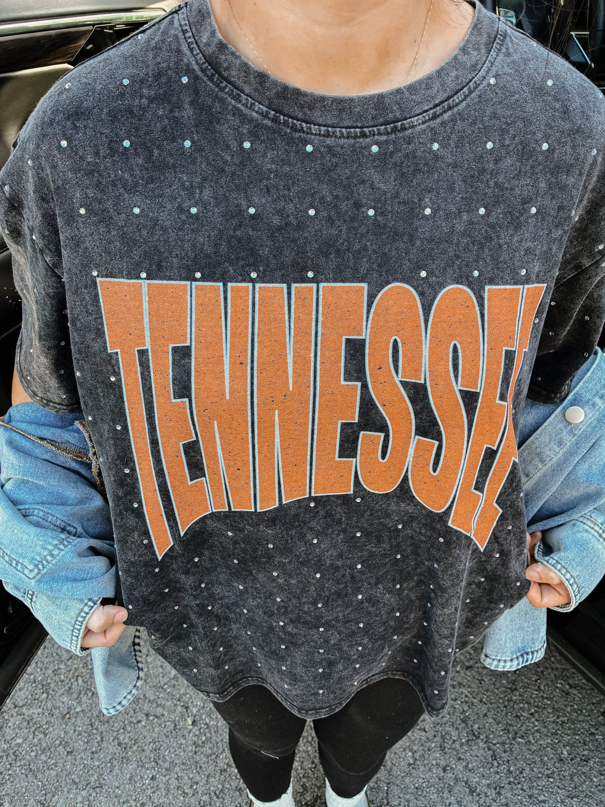 Tennessee Bling Acid Washed Tee