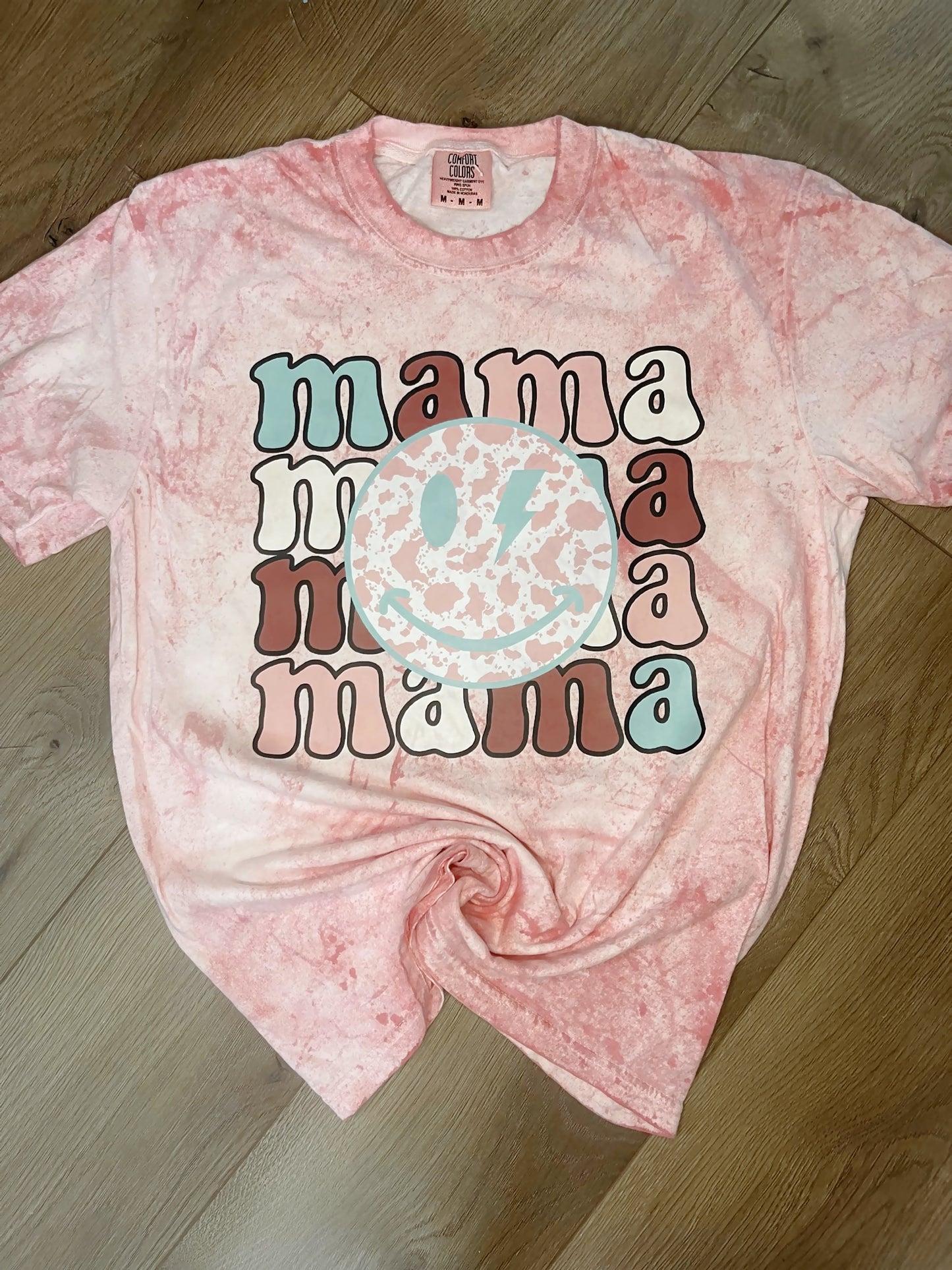 Colorblast Cow Mama Tee