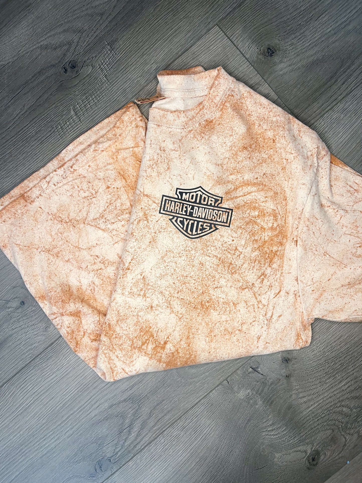 Burnt Orange Colorblast Harley Tee