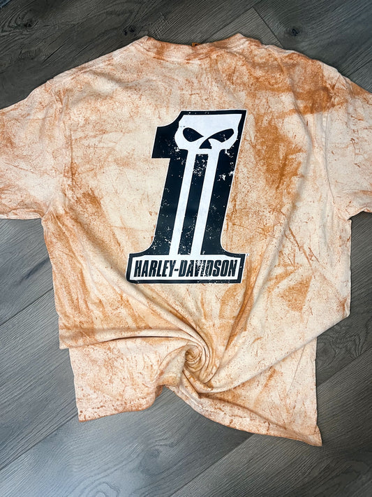 Burnt Orange Colorblast Harley Tee