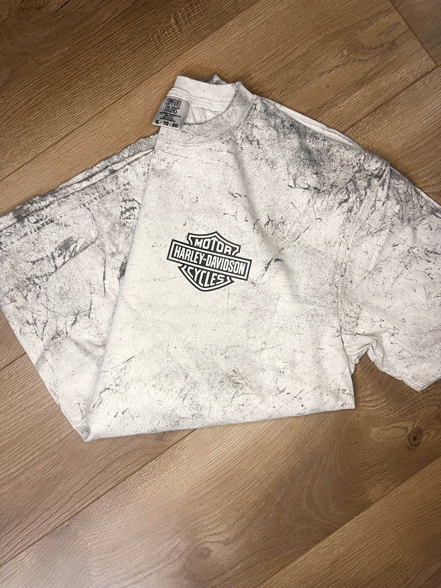 Grey Colorblast Harley Tee