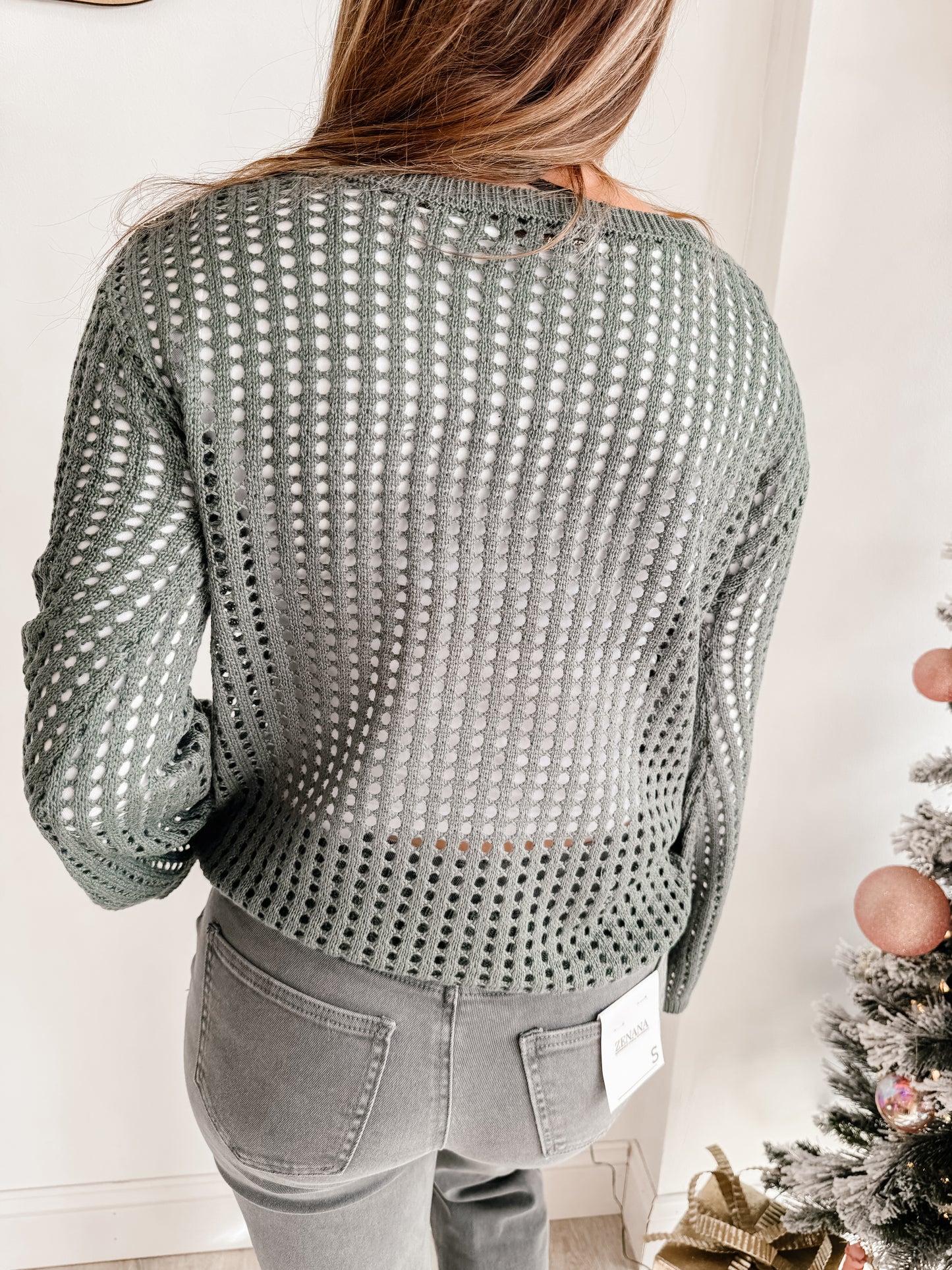 Hollow Out Long Sleeve Sweater