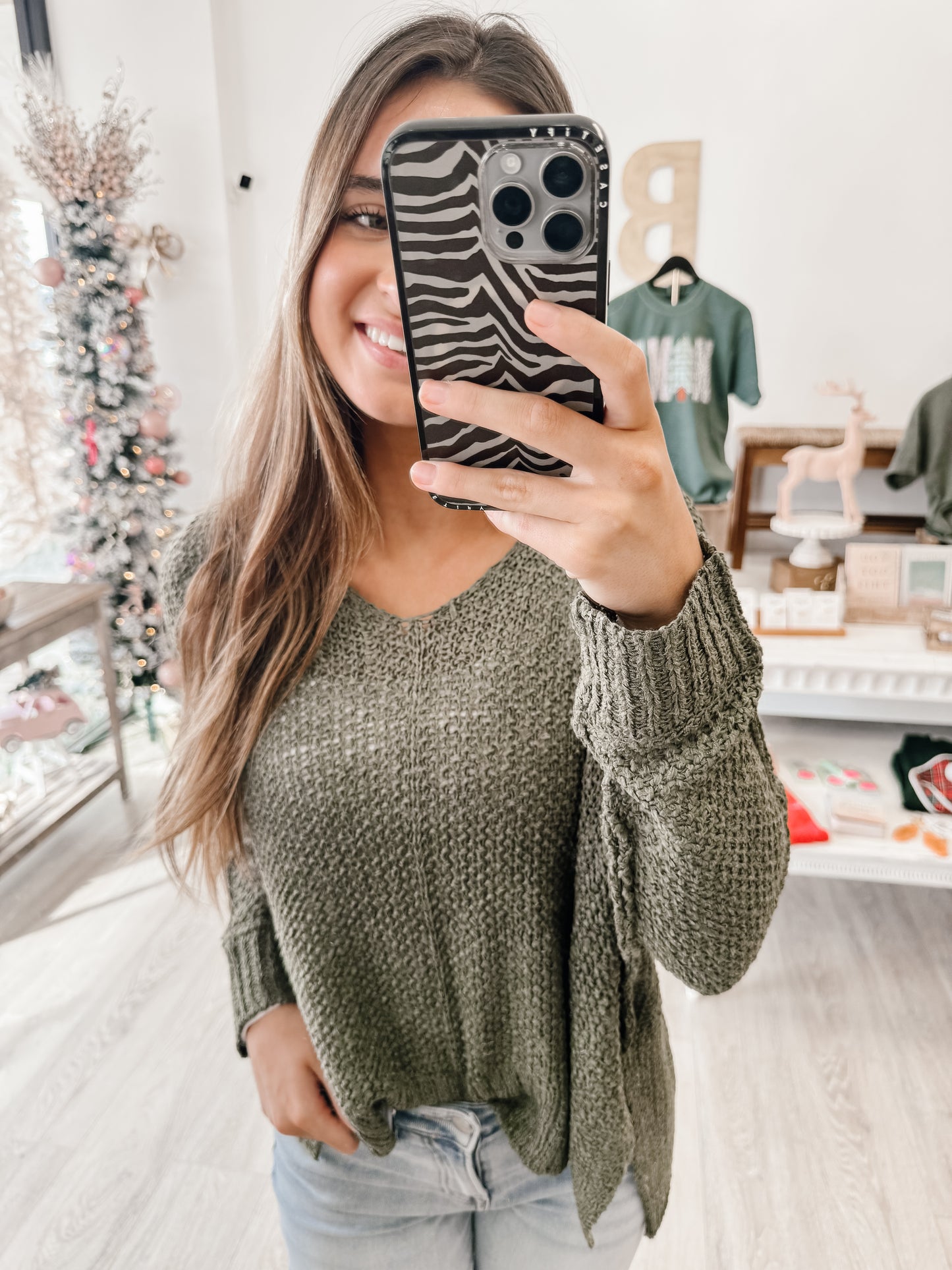 Dolman Sleeve V-neck Sweater (3 COLORS)