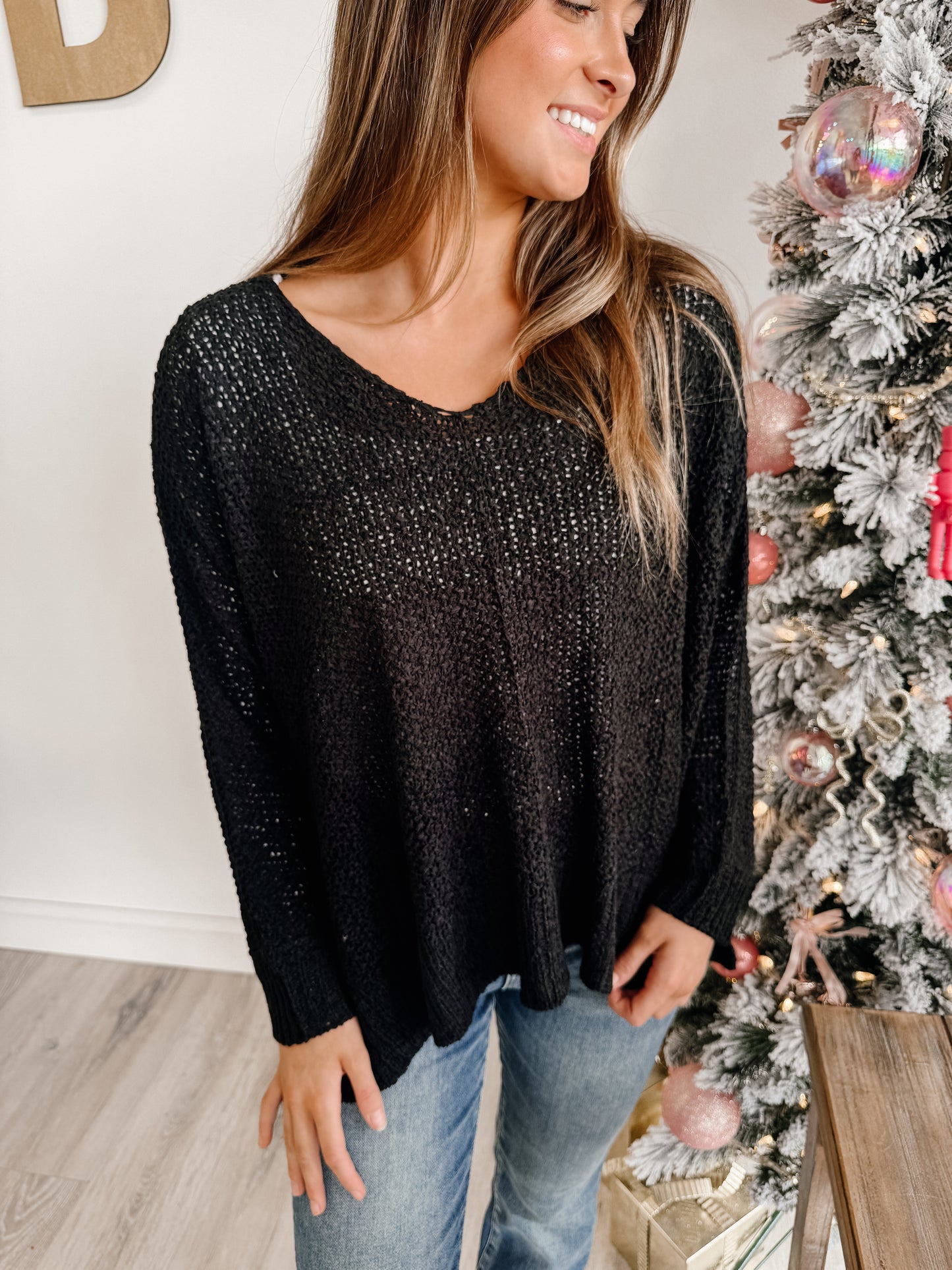Dolman Sleeve V-neck Sweater (3 COLORS)