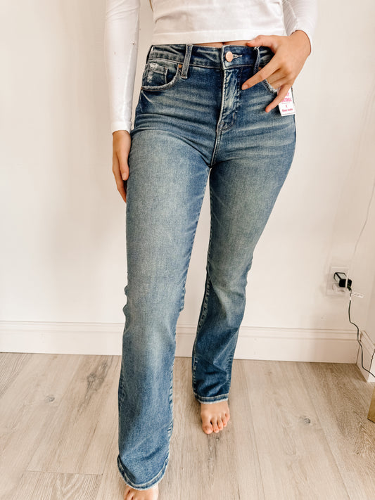 Tummy Control High Rise Straight Jeans