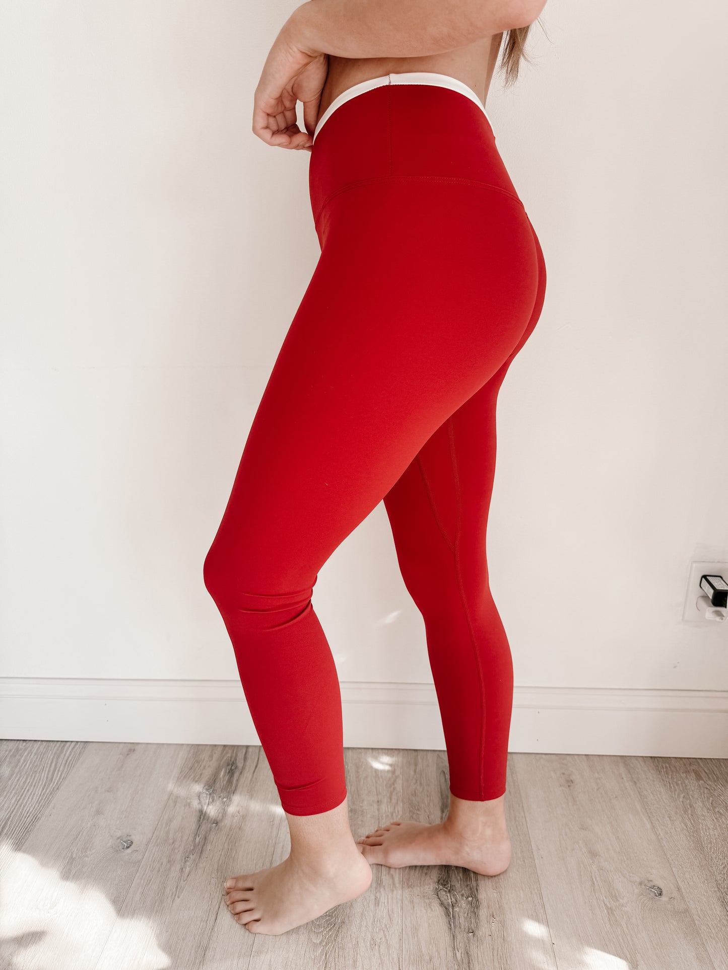 Contrast Binding Legging (RED)