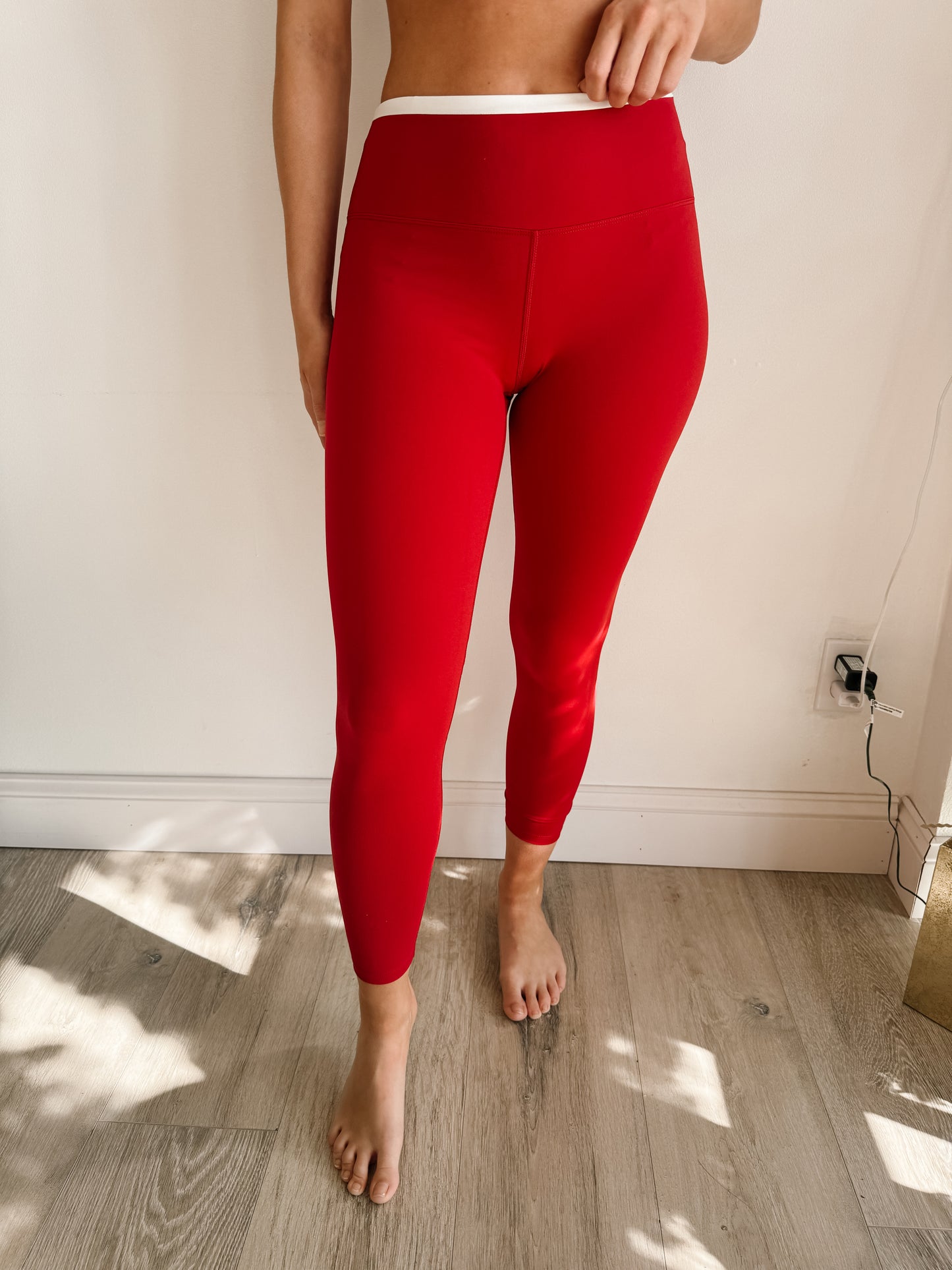 Contrast Binding Legging (RED)