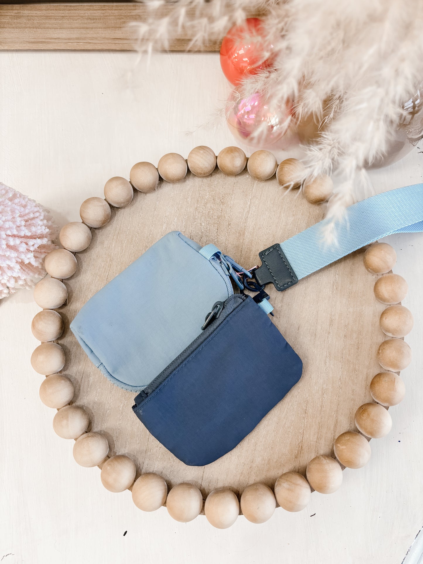 Dual Pouch Wristlet Keychain Wallet (4 colors)