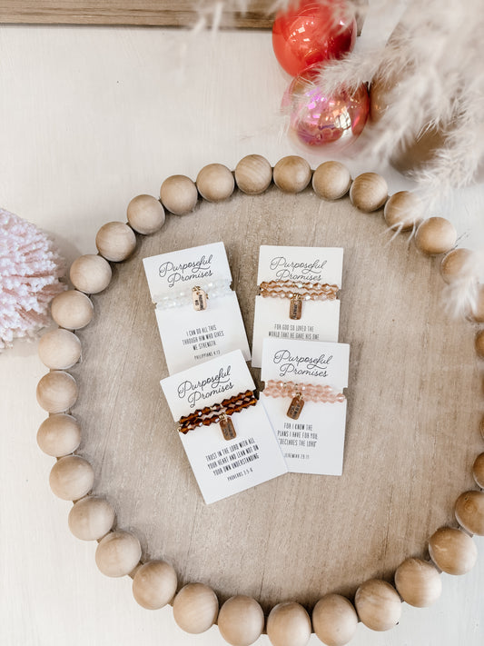 Glass Bead Verse Bracelets