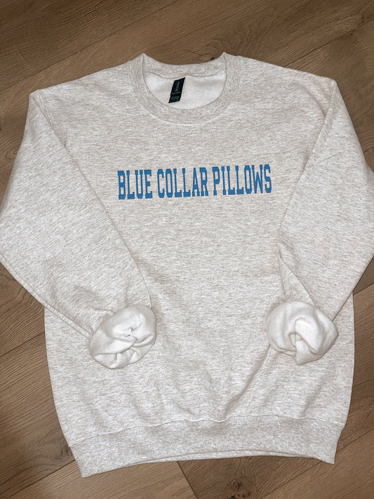 Blue Collar Pillows Crewneck