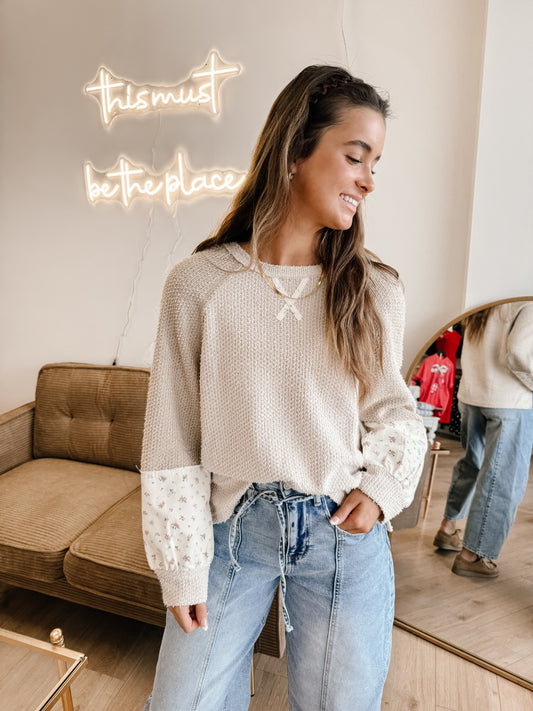 Raglan Sleeve Color Block Casual Textured Knit Top