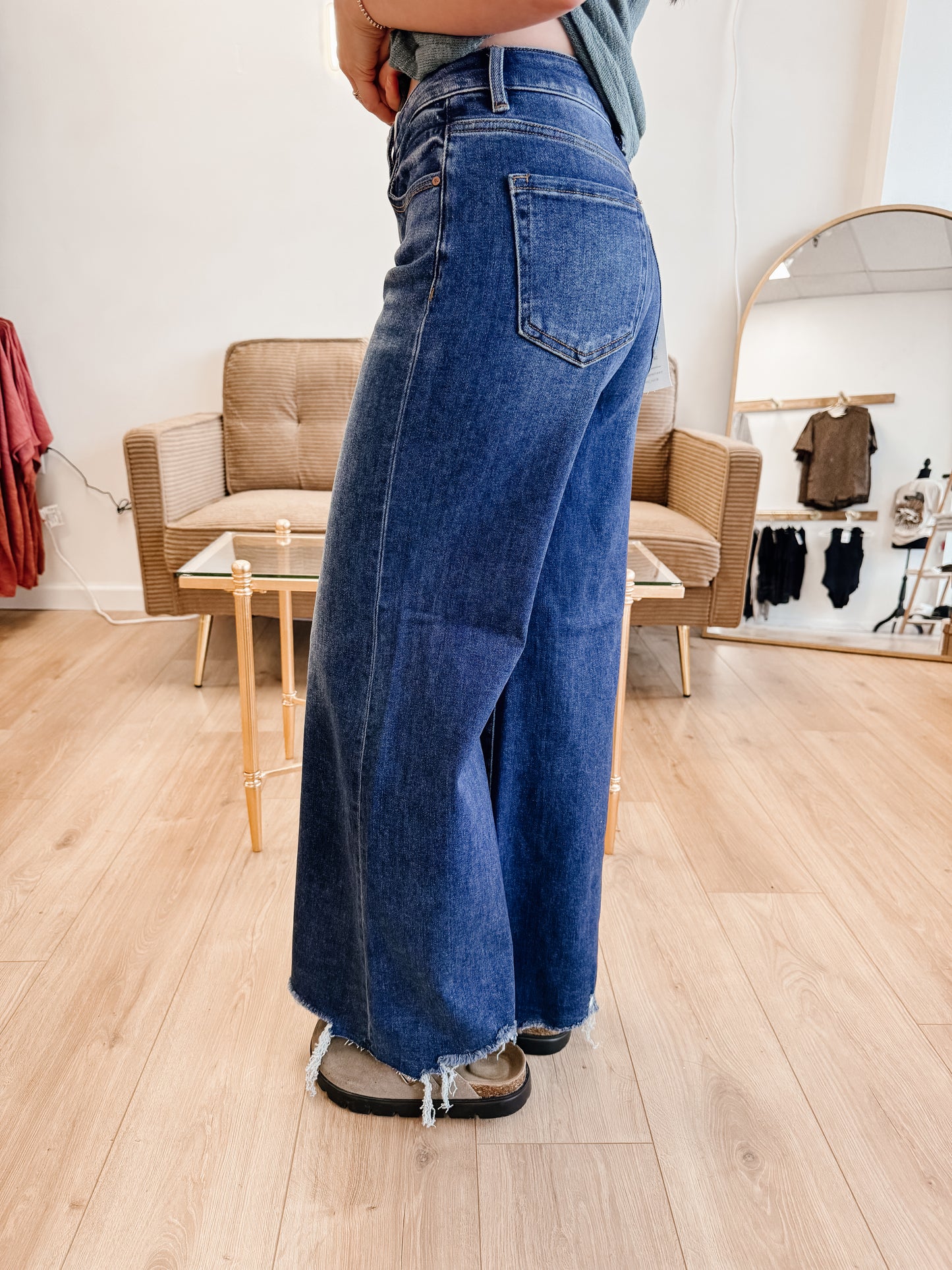 High Rise Wide Jeans - RISEN