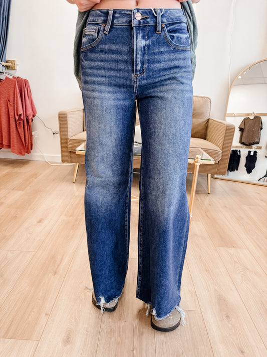 High Rise Wide Jeans - RISEN