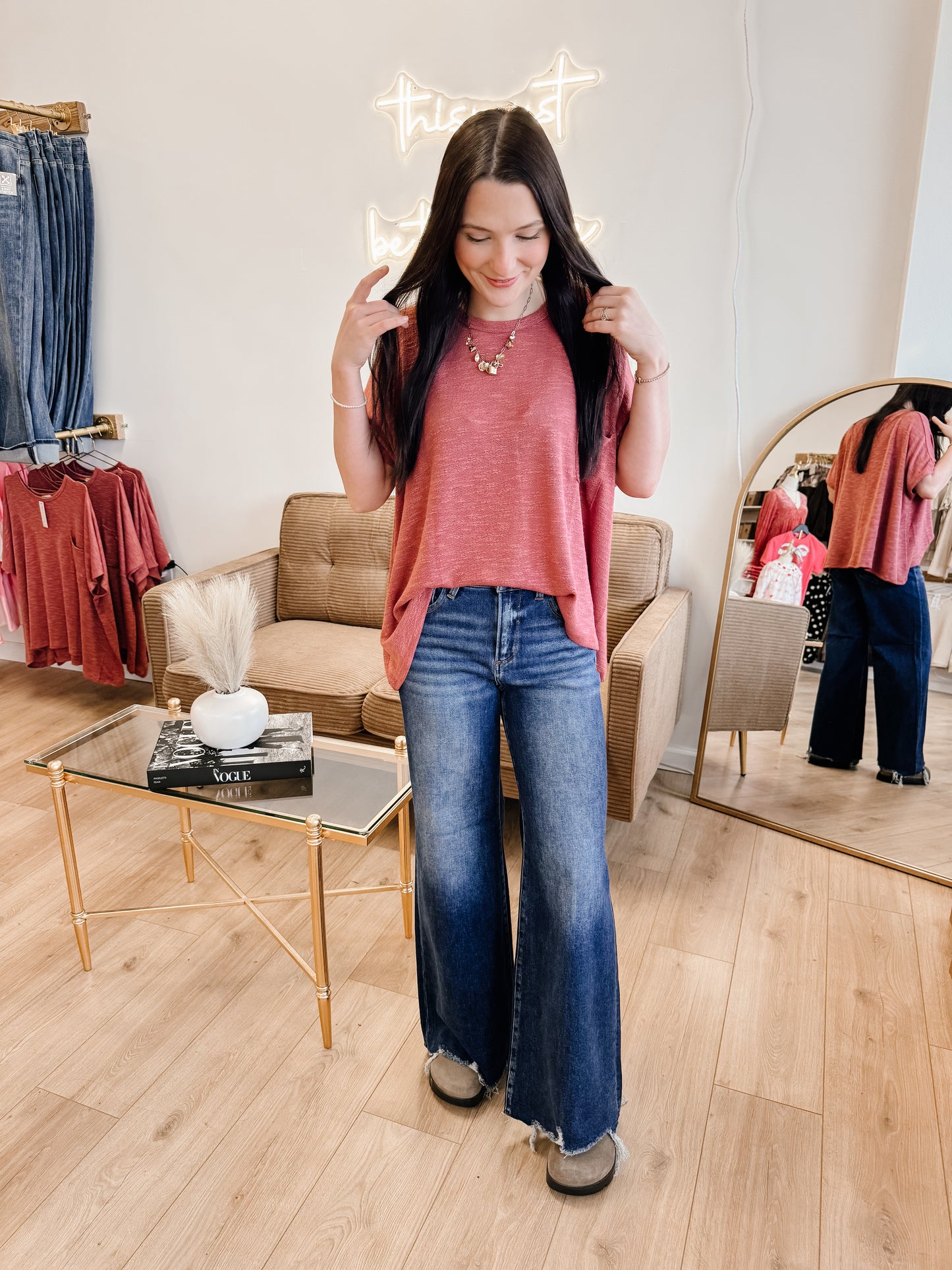 High Rise Wide Jeans - RISEN