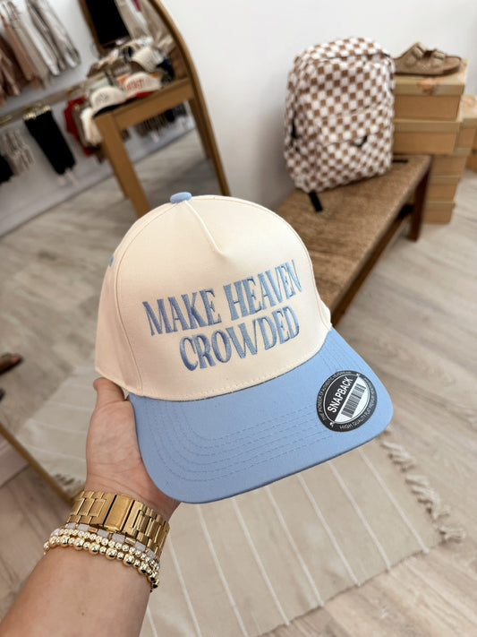Embroidered Make Heaven Crowded Trucker Hat
