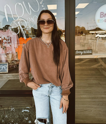 Oversized Mineral Washed Sweatshirt