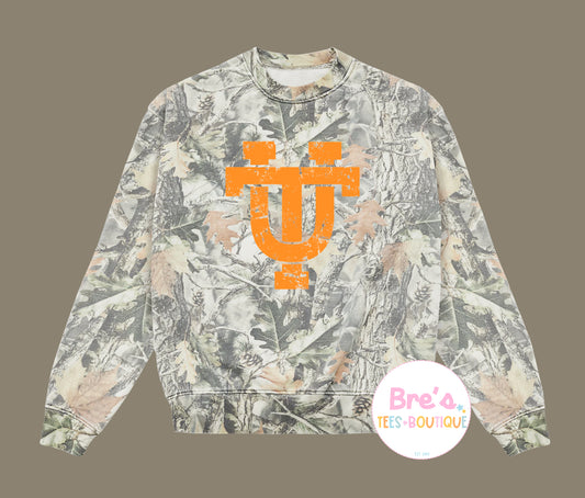 Heavyweight Retro UT Camo Crewneck ☆ ☆PRE-ORDER ☆ ☆
