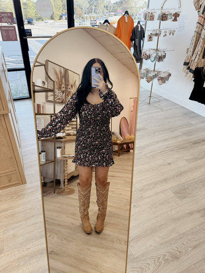 Floral Smocked Mini Dress