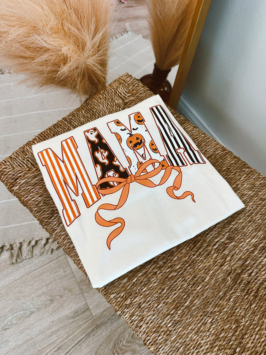 Fall Coquette Mama Tee