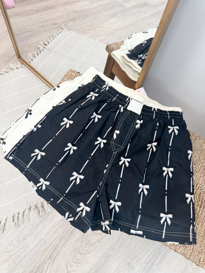 Bow Printed Boxer Shorts