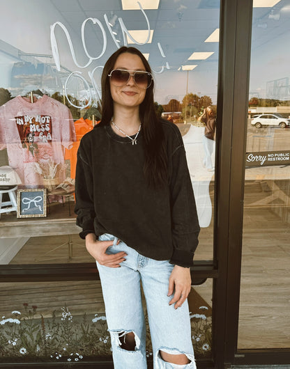 Oversized Mineral Washed Sweatshirt